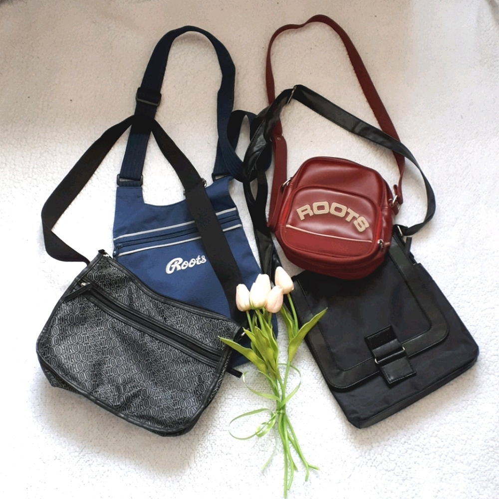 VIntage collection of Roots handbags
